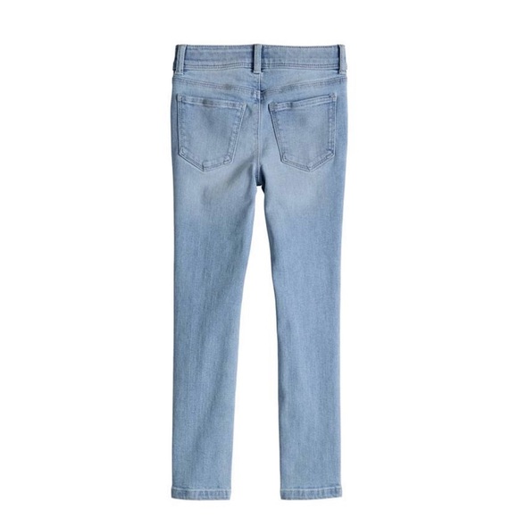 Embroidered Pastel Flowers Embellished Jeggings Girls 5 - Picture 2 of 4